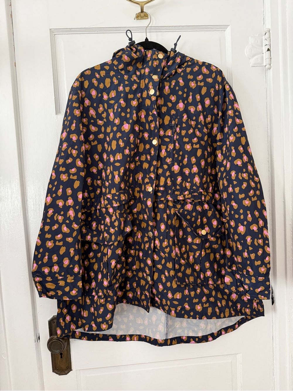 Jcrew Leopard Raincoat